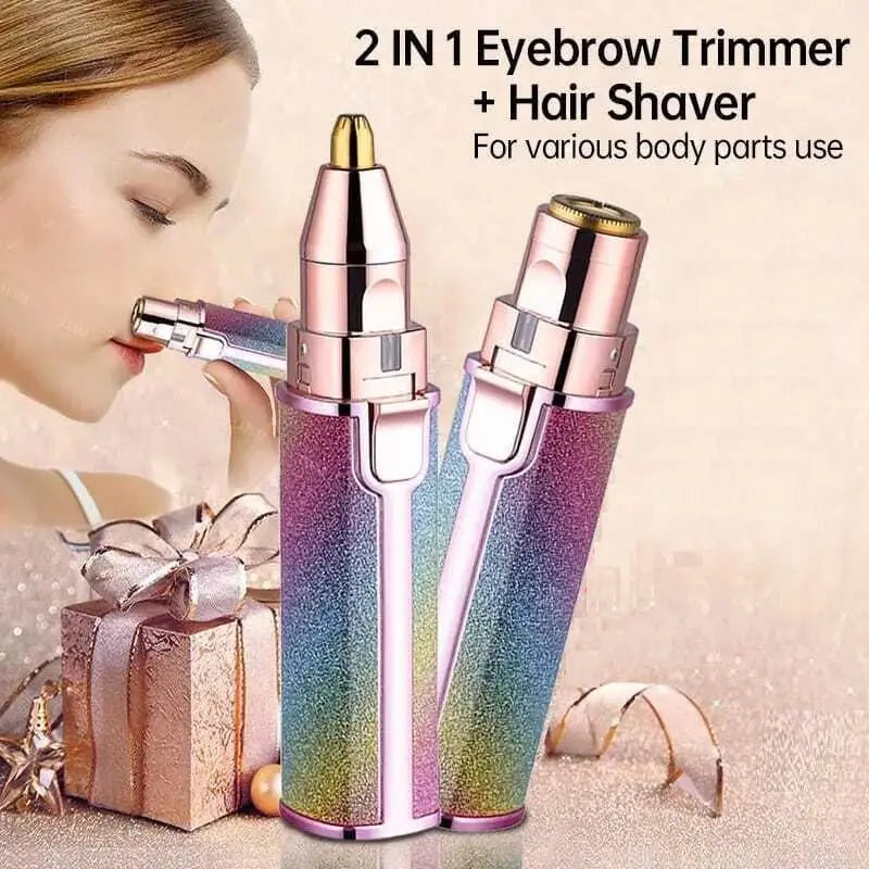 Flawless 2-in-1 Eyebrow Trimmer – USB Rechargeable