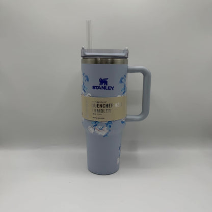 40oz Insulated Tumbler with Handle & Straw