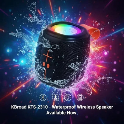 KTS-2310 Waterproof Bluetooth Speaker with RGB Lights