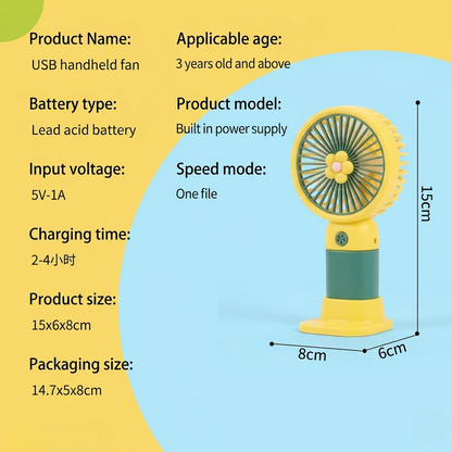 Portable Mini USB Rechargeable Fan