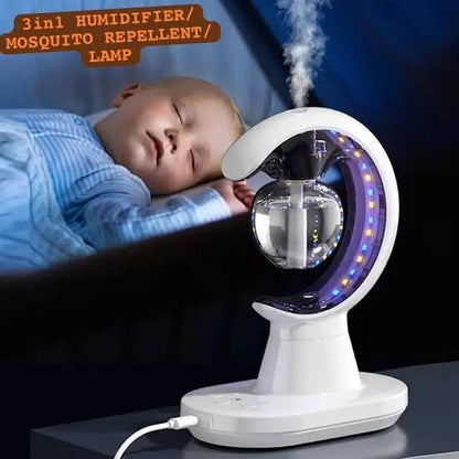3-in-1 Mosquito Repellent, Humidifier & LED Lamp