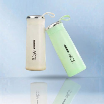 Nice Glass Bottle 400ml | Vacuum Flask with Loop Handle