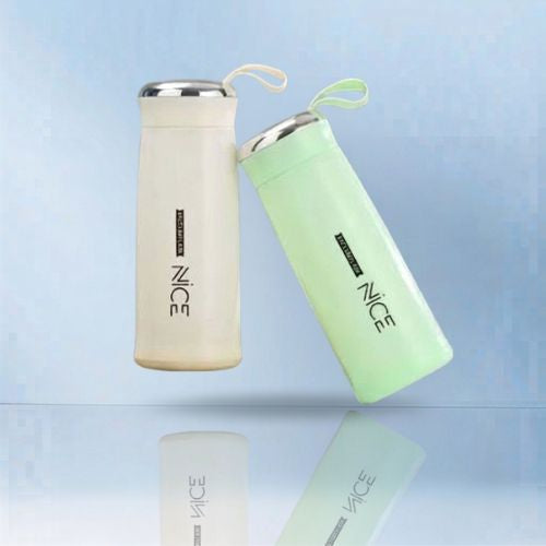 Nice Glass Bottle 400ml | Vacuum Flask with Loop Handle