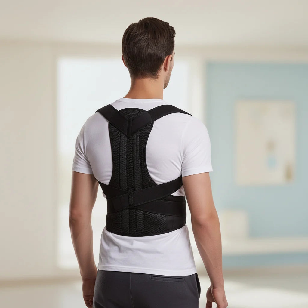 Adjustable Magnetic Posture Corrector Back Brace Support Belt – Standard Size