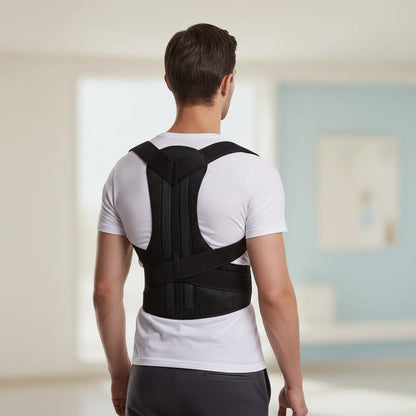Adjustable Magnetic Posture Corrector Back Brace Support Belt – Standard Size