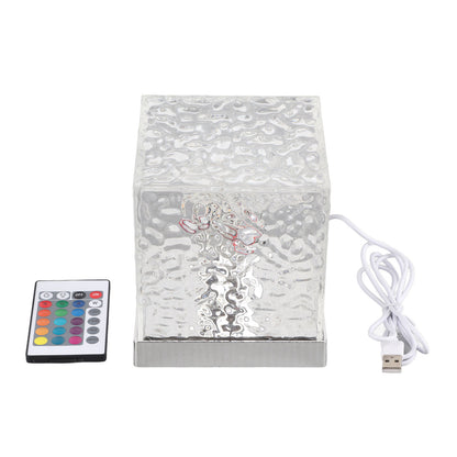 Rotating Water Ripple Night Light