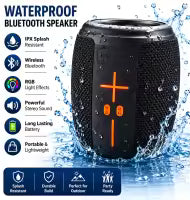 KTS-2310 Waterproof Bluetooth Speaker with RGB Lights