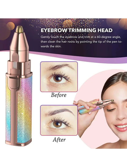 Flawless 2-in-1 Eyebrow Trimmer – USB Rechargeable