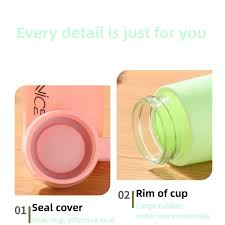 Nice Glass Bottle 400ml | Vacuum Flask with Loop Handle