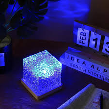 Rotating Water Ripple Night Light